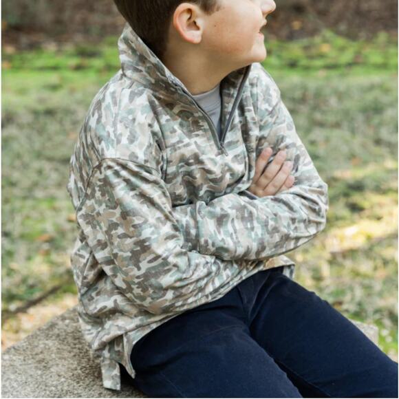 Bailey Boys Performance Half Zip - Camo NWT size 8 - Picture 2 of 7
